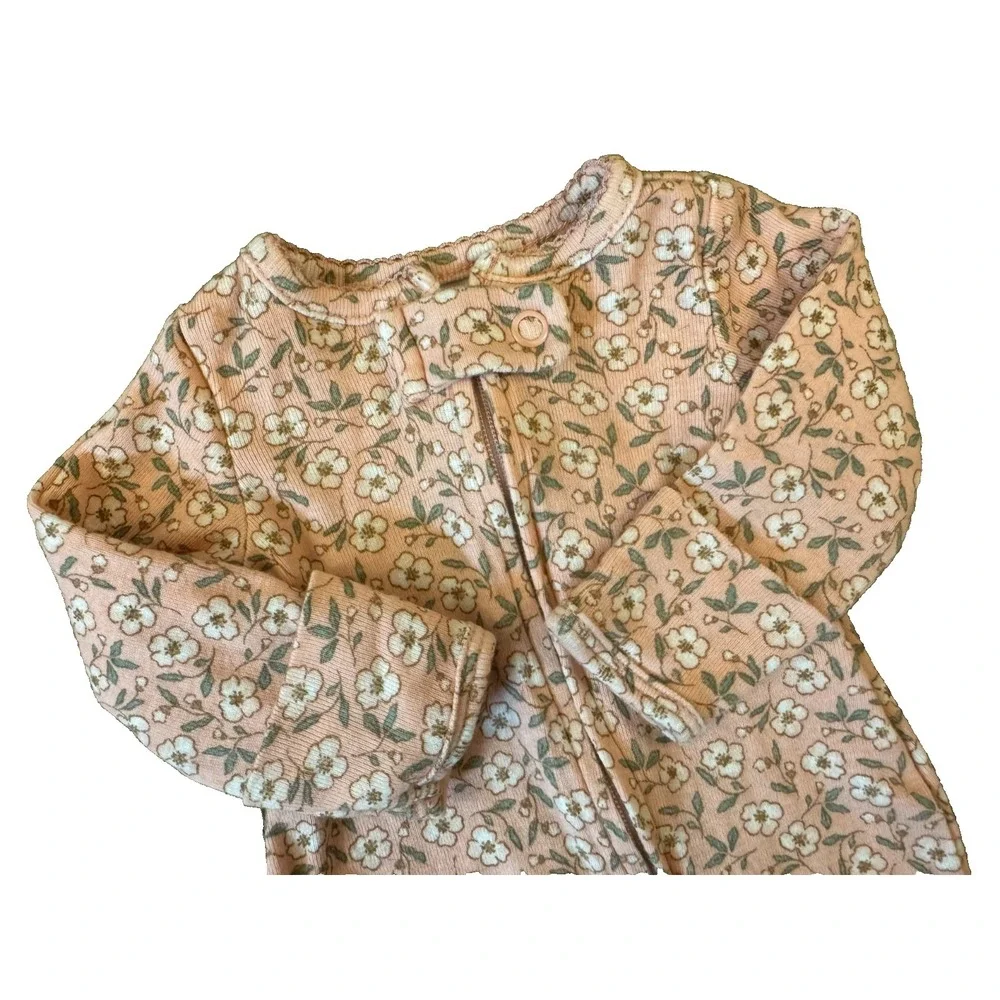 Carters‎ Baby Girl Preemie Sleeper Outfit Footie Floral Zipper One Piece Clothes